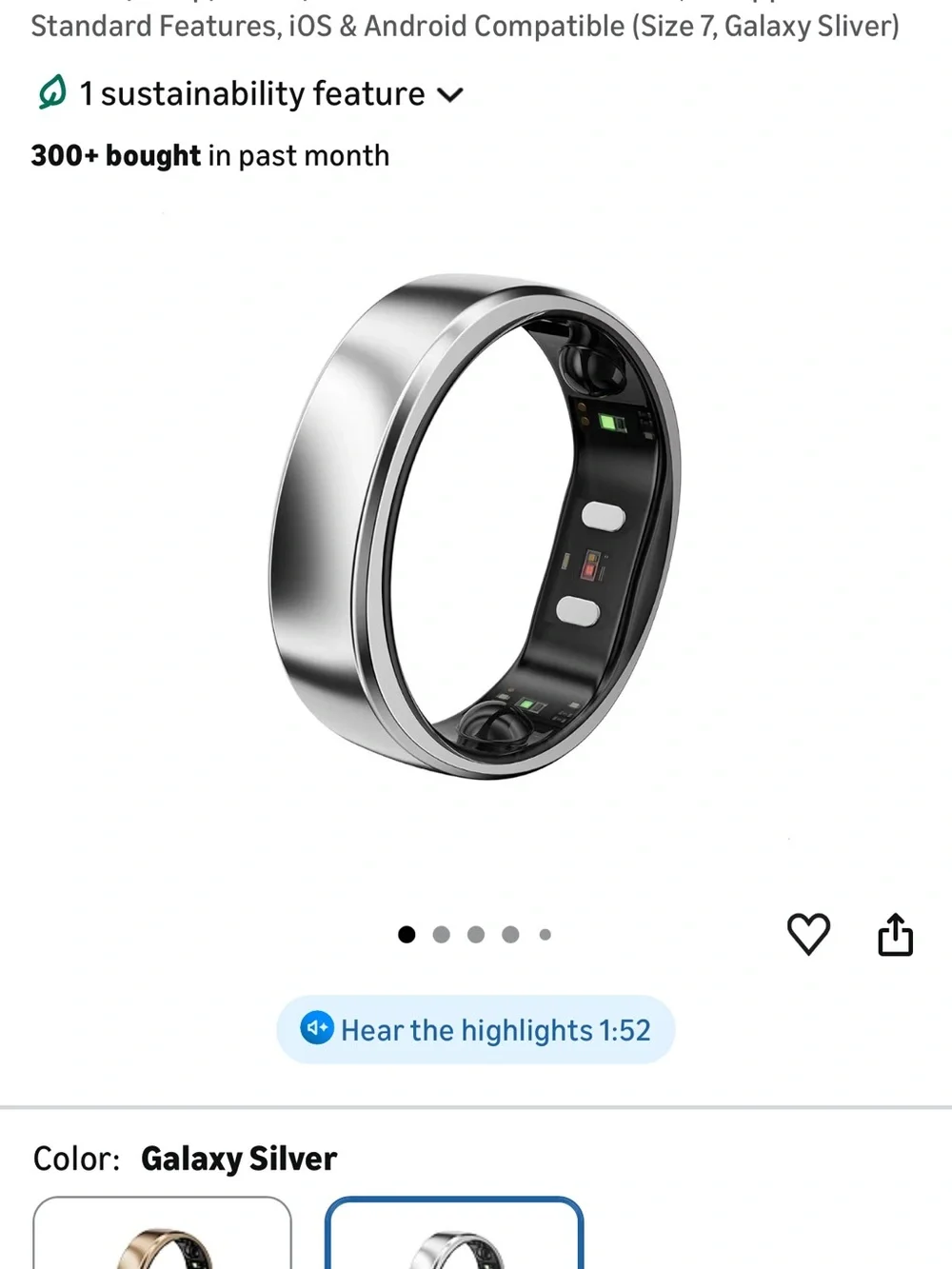 RingConn Gen 2 Air, Ultra-Thin AI Smart Ring